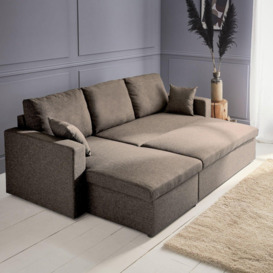 3-seater Reversible Corner Sofa Bed With Storage - thumbnail 2