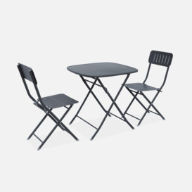 2-seater Bistro Garden Table With Chairs - thumbnail 3