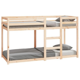 Bunk Bed 75x190 cm Solid Wood Pine - thumbnail 2