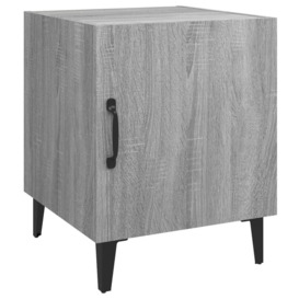 Bedside Cabinets 2 pcs Grey Sonoma Engineered Wood - thumbnail 3