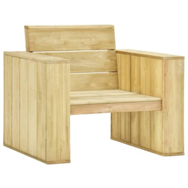 Garden Chairs 2 pcs 89x76x76 cm Impregnated Pinewood - thumbnail 2