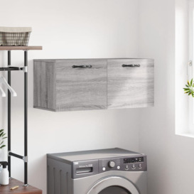 Wall Cabinet Grey Sonoma 80x36.5x35 cm Engineered Wood