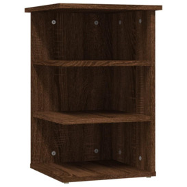 Side Cabinet Brown Oak 35x35x55 cm Engineered Wood - thumbnail 2