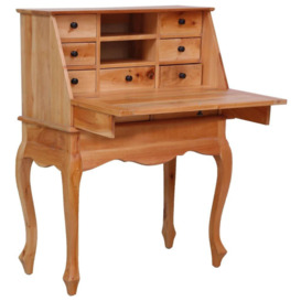 Secretary Desk 78x42x103 cm Solid Mahogany Wood - thumbnail 1