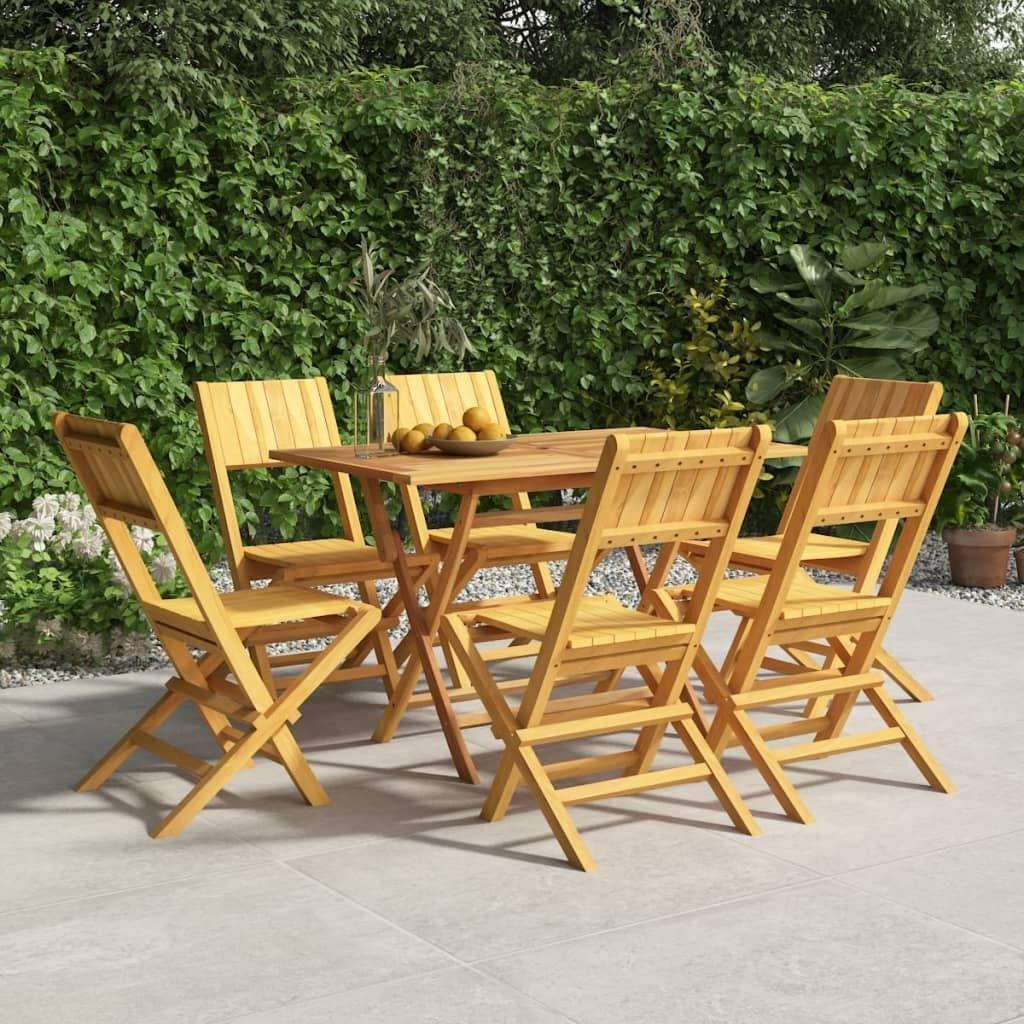 Folding Garden Chairs 6 pcs 47x61x90 cm Solid Wood Teak - image 1