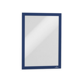 DURAFRAME Self Adhesive Magnetic Signage Frame - A4 Blue