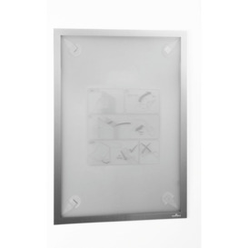 DURAFRAME Wallpaper Self Adhesive Magnetic Signage Frame - A3 Silver