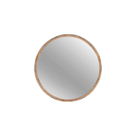 Mauro Round Wall Mirror  Wood Fsc  40 Cm