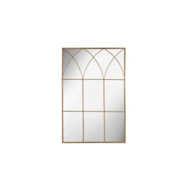 Altham Window Style Metal Wall Mirror Gold - thumbnail 1