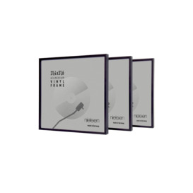 "Set of 3 Vinyl 12"" LP Record Display Frames, Aluminium, 32x33cm"