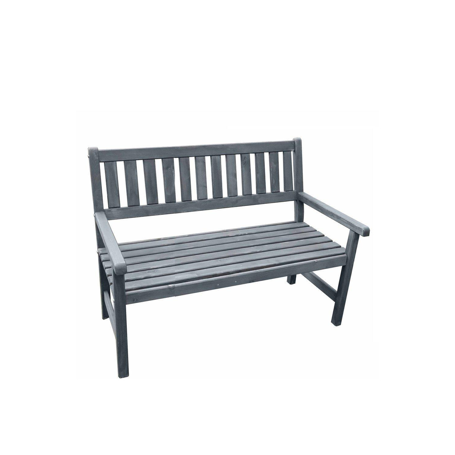 Grey Johanna 2-Seater Garden Bench - image 1