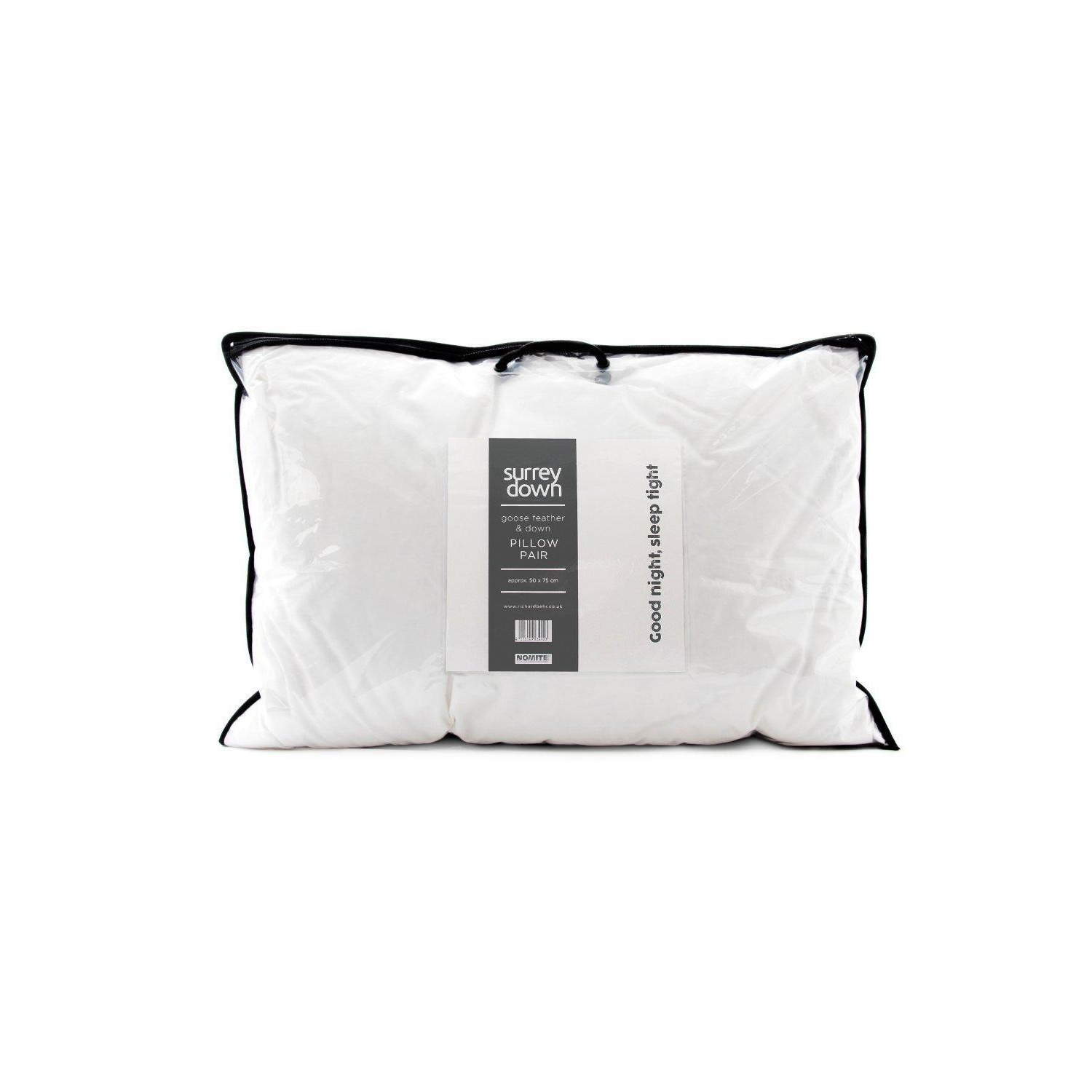 Goose Feather & Down Soft Pillow (2 Pack) - image 1