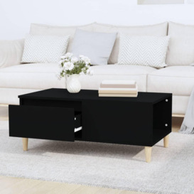 Coffee Table Black 90x50x36.5 cm Engineered Wood - thumbnail 3