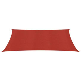 Sunshade Sail 160 g/mÂ² Red 2x5 m HDPE - thumbnail 2