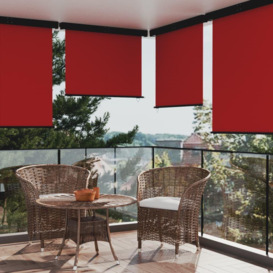 Balcony Side Awning 145x250 cm Red - thumbnail 1