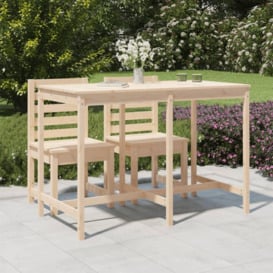 Garden Table 159.5x82.5x110 cm Solid Wood Pine - thumbnail 1