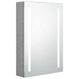 LED Bathroom Mirror Cabinet Concrete Grey 50x13x70 cm - thumbnail 2