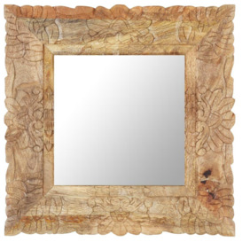 Mirror 50x50 cm Solid Mango Wood - thumbnail 1