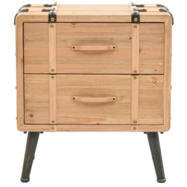 Bedside Cabinet Solid Fir Wood 50x35x57 cm - thumbnail 2