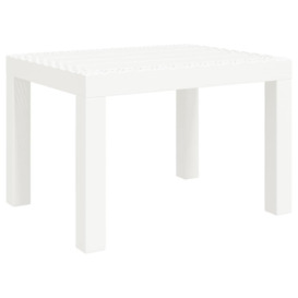 Garden Table White 59x47x40 cm PP - thumbnail 2