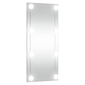 Wall Mirror with LED Lights 50x100 cm Glass Rectangle - thumbnail 3