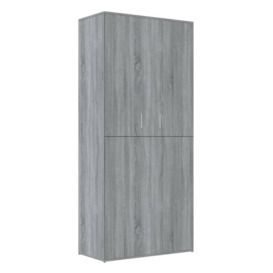 Shoe Cabinet Grey Sonoma 80x39x178 cm Engineered Wood - thumbnail 2