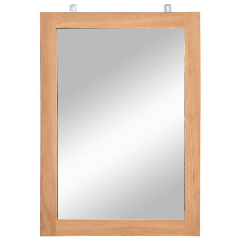 Wall Mirror Solid Teak 50x70 cm - image 1