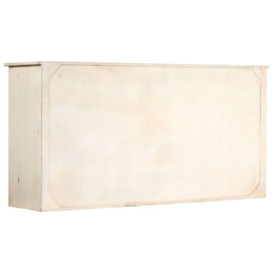 Sideboard White 160x40x80 cm Solid Mango Wood - thumbnail 3