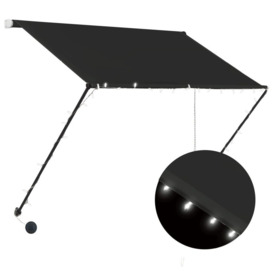 Retractable Awning with LED 200x150 cm Anthracite - thumbnail 2