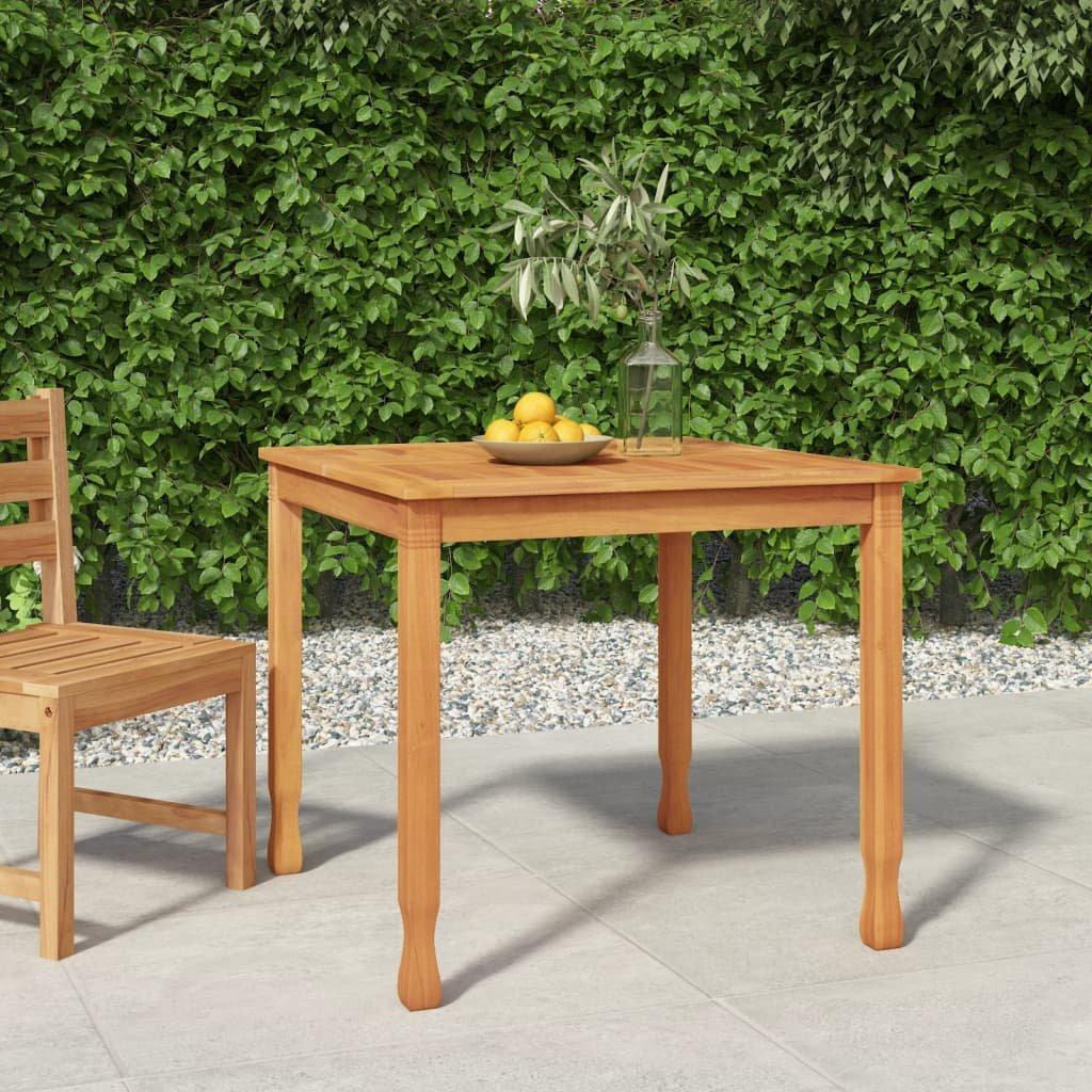 Garden Dining Table 85x85x75 cm Solid Wood Teak - image 1