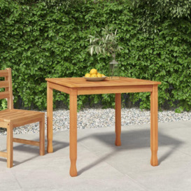 Garden Dining Table 85x85x75 cm Solid Wood Teak - thumbnail 1