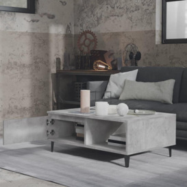 Coffee Table Concrete Grey 90x60x35 cm Engineered Wood - thumbnail 3