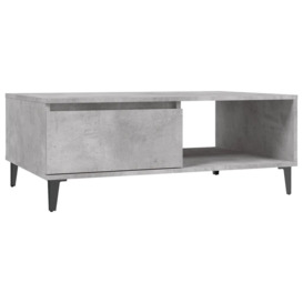 Coffee Table Concrete Grey 90x60x35 cm Engineered Wood - thumbnail 2