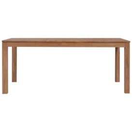 Dining Table Solid Teak Wood with Natural Finish 180x90x76 cm - thumbnail 2