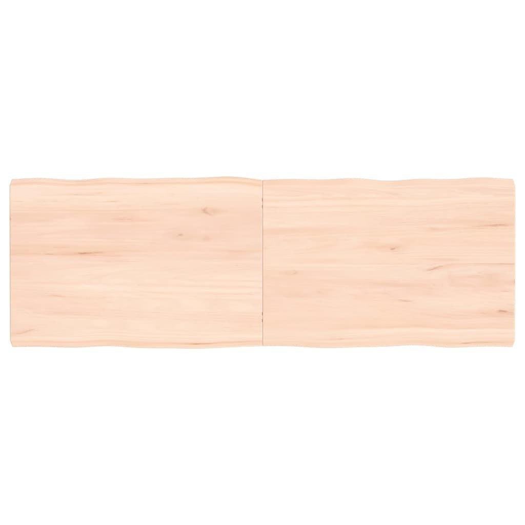 Table Top 120x40x(2-4) cm Untreated Solid Wood Live Edge - image 1