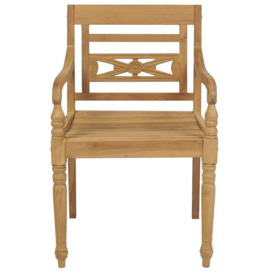 Batavia Chairs 8 pcs Solid Teak Wood - thumbnail 3