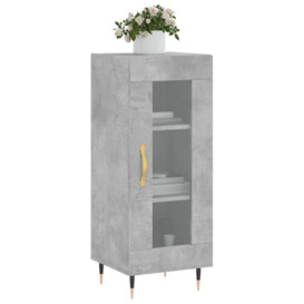 Sideboard Concrete Grey 34.5x34x90 cm Engineered Wood - thumbnail 3
