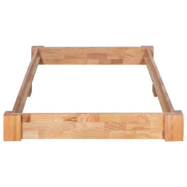 Bed Frame Solid Oak Wood 90x200 cm - thumbnail 3