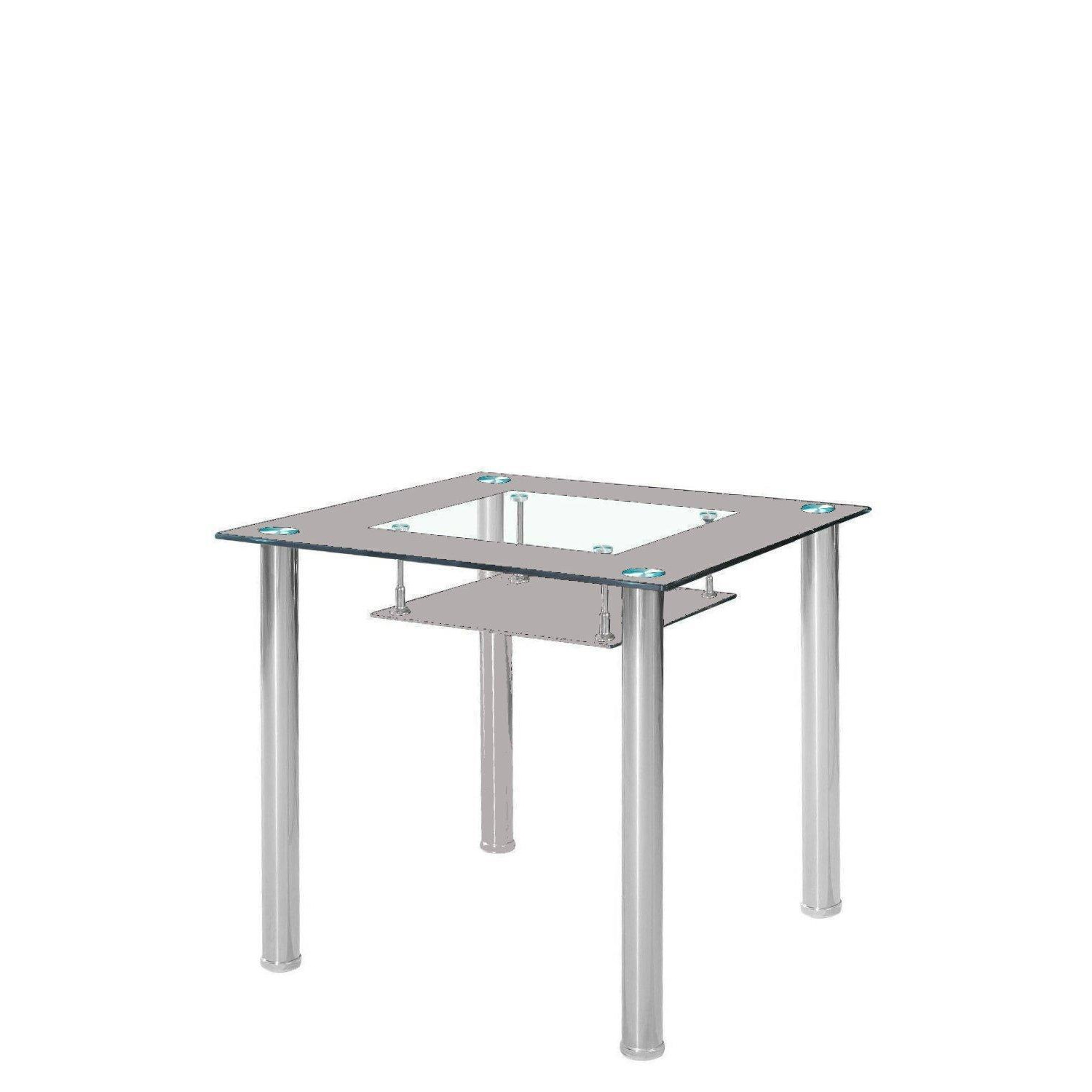 Tempered Glass 80 cm Dining Table - image 1