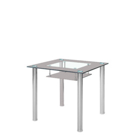 Tempered Glass 80 cm Dining Table