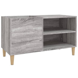 Record Cabinet Grey Sonoma 84.5x38x48 cm Engineered Wood - thumbnail 2