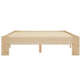 Bed Frame Solid Pine Wood 120x200 cm - thumbnail 3