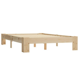 Bed Frame Solid Pine Wood 120x200 cm - thumbnail 2