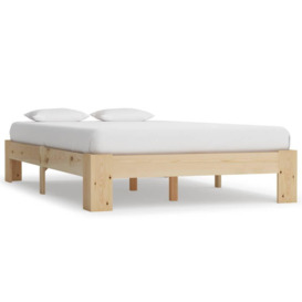 Bed Frame Solid Pine Wood 120x200 cm - thumbnail 1