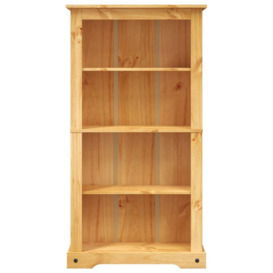 4-Tier Bookcase Mexican Pine Corona Range 81x29x150 cm - thumbnail 3