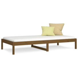 Day Bed Honey Brown 90x200 cm Solid Wood Pine - thumbnail 2