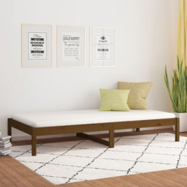Day Bed Honey Brown 90x200 cm Solid Wood Pine - thumbnail 1
