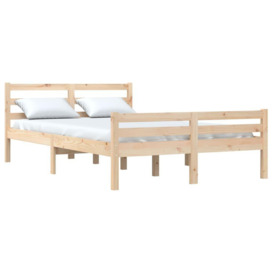 Bed Frame Solid Wood 160x200 cm - thumbnail 3