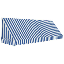 Bistro Awning 350x120 cm Blue and White - thumbnail 2