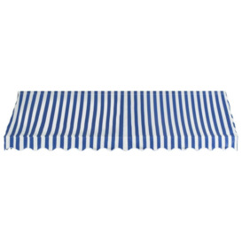 Bistro Awning 350x120 cm Blue and White - thumbnail 3